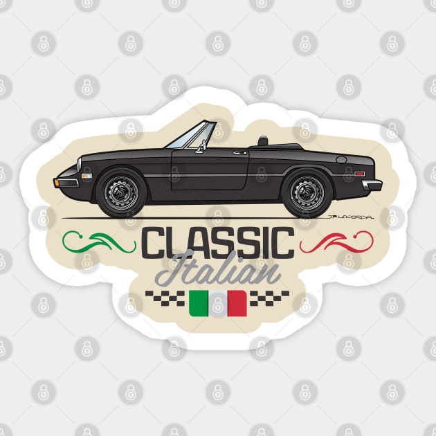 Classic Black Sticker by JRCustoms44